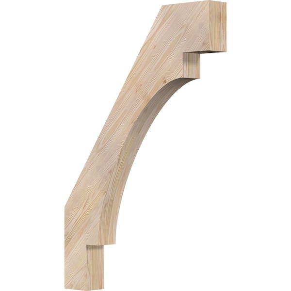Ekena Millwork 3 1/2"W x 26"D x 38"H Merced Smooth Knee Brace, Douglas Fir BRC04X26X38MRC00SDF - main